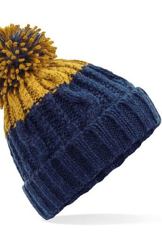Beechfield BF437 - Luxurious Two-Tone Sheepskin Band Beanie
