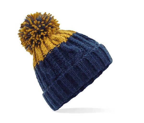 Beechfield BF437 - Luxurious Two-Tone Sheepskin Band Beanie
