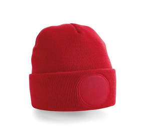 Beechfield BF446 - Customizable Soft-Touch Acrylic Beanie with Yoke