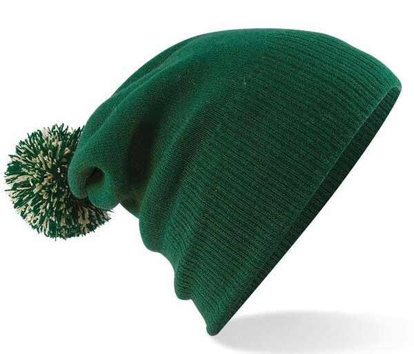 Beechfield BF450 - Trendy Two-Tone Pompom Winter Beanie