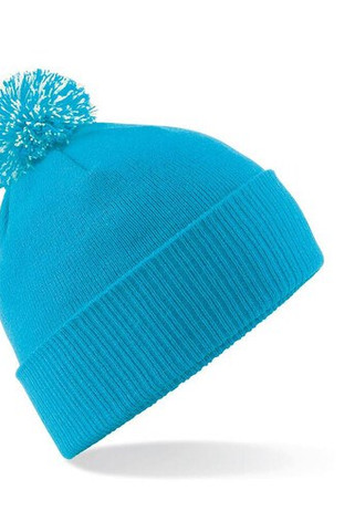 Beechfield BF450 - Trendy Two-Tone Pompom Winter Beanie