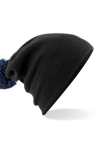 Beechfield BF450 - Trendy Two-Tone Pompom Winter Beanie