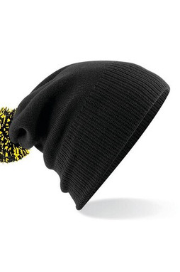 Beechfield BF450 - Bonnet Tendance avec Pompom Bicolore