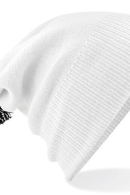 Beechfield BF450 - Modische Beanie mit Zweifarbiger Bommel