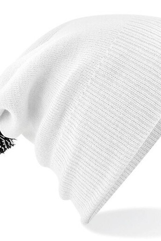 Beechfield BF450 - Trendy Two-Tone Pompom Winter Beanie