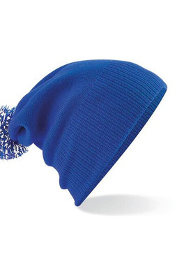 Beechfield BF450 - Trendy Two-Tone Pompom Winter Beanie