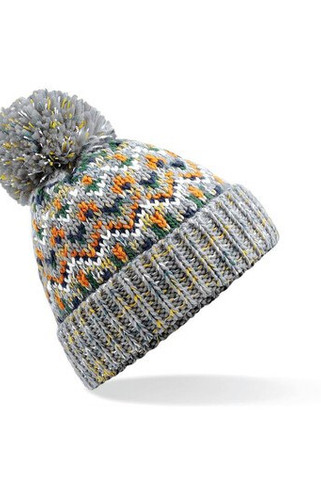 Beechfield BF458 - Beanie with Blizzard Pompon