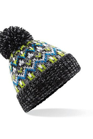 Beechfield BF458 - Beanie with Blizzard Pompon