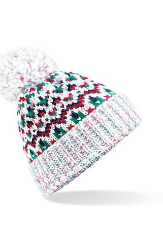Beechfield BF458 - Beanie with Blizzard Pompon