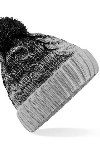 Beechfield BF459 - Luxurious Faux Fur Lined Pompon Beanie