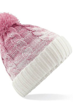 Beechfield BF459 - Luxurious Faux Fur Lined Pompon Beanie