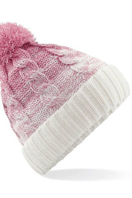Beechfield BF459 - Luxurious Faux Fur Lined Pompon Beanie