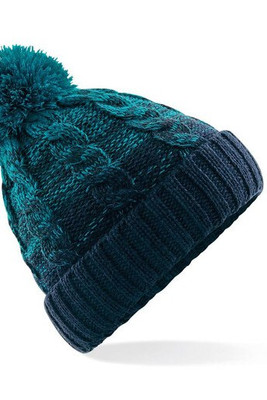 Beechfield BF459 - Luxurious Faux Fur Lined Pompon Beanie