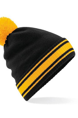 Beechfield BF472 - Beechfield Winter Beanie Met Pompom En Flap
