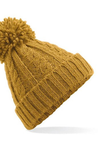 Beechfield BF480 - Ζεστός Σκούφος με Πομ-Πομ από Μείγμα Μαλλιού με Suprafleece