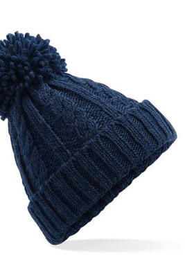 Beechfield BF480 - Varm og Stilfuld Uld Beanie med Pom-Pom