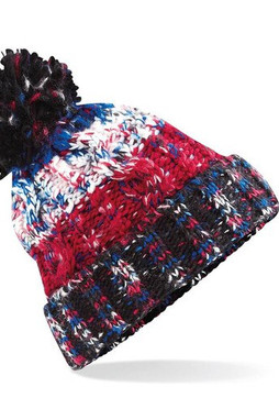 Beechfield BF486 - Corkscrew beanie with pompom