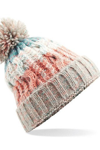 Beechfield BF486 - Bonnet Corkscrew avec pompon