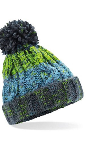 Beechfield BF486B - Childrens corkscrew beanie with pompom