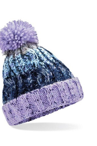 Beechfield BF486B - Childrens corkscrew beanie with pompom
