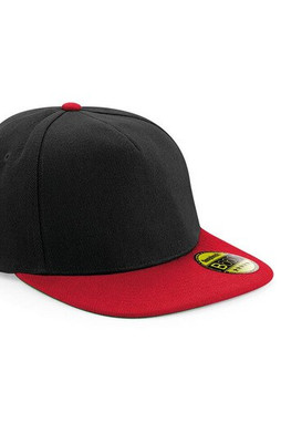 Beechfield BF660 - Stylische Snapback Kappe mit Flachem Visor
