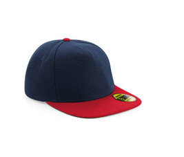 Beechfield BF660 - Stylische Snapback Kappe mit Flachem Visor