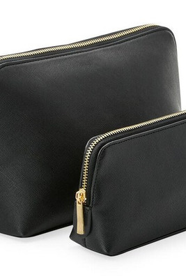 Bag Base BG751 - Elegant Saffiano Faux Leather Pouch by Bagbase