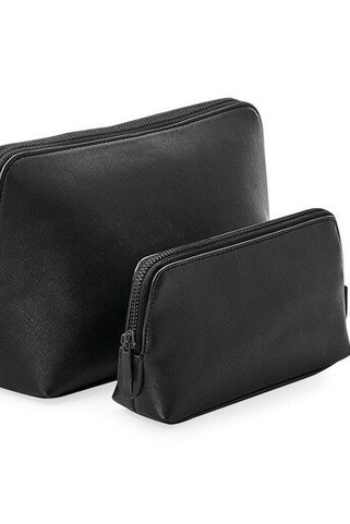 Bag Base BG751 - Elegant Saffiano Faux Leather Pouch by Bagbase