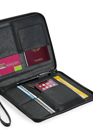 Bag Base BG756 - Chic Saffiano Leather Travel Organizer