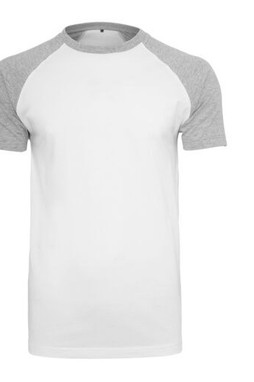 BUILD YOUR BRAND BY007 - T-shirt Baseball Confort et Style Moderne