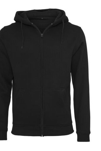 Build Your Brand BY012 - Komfortabler Kapuzenpullover mit Reißverschluss