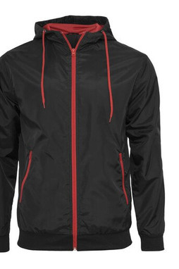 BUILD YOUR BRAND BY016 - Veste Coupe-Vent Élégante et Fonctionnelle pour Hommes