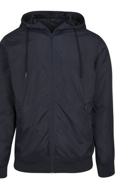 BUILD YOUR BRAND BY016 - Veste Coupe-Vent Élégante et Fonctionnelle pour Hommes