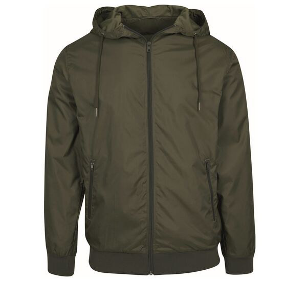 Build Your Brand BY016 - Men's Two-Tone Breathable Waterproof Windbreaker