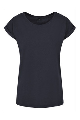 Build Your Brand BY021 - Women's Cotton Jersey T-Shirt with Folded Sleeves