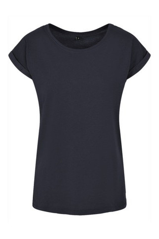 Build Your Brand BY021 - Womens Cotton Jersey T-Shirt with Folded Sleeves