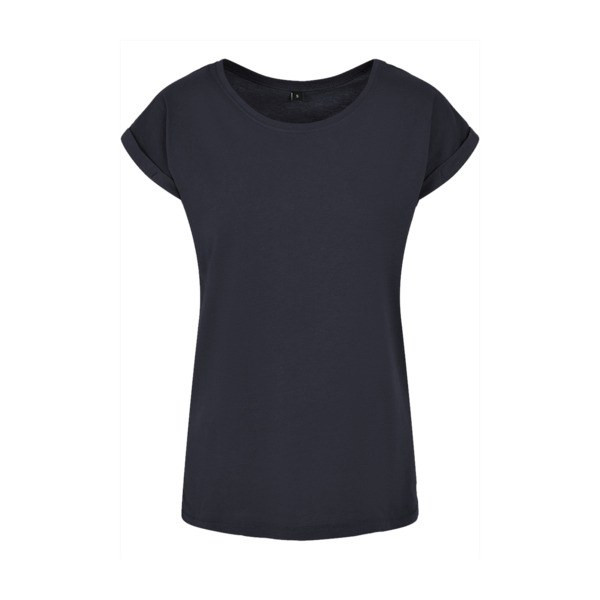 Build Your Brand BY021 - Women's Cotton Jersey T-Shirt with Folded Sleeves