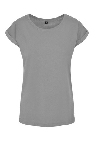 Build Your Brand BY021 - Womens Cotton Jersey T-Shirt with Folded Sleeves
