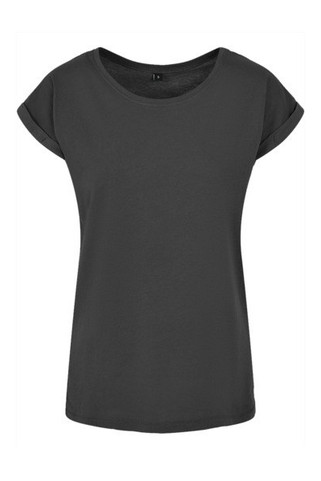 Build Your Brand BY021 - Womens Cotton Jersey T-Shirt with Folded Sleeves