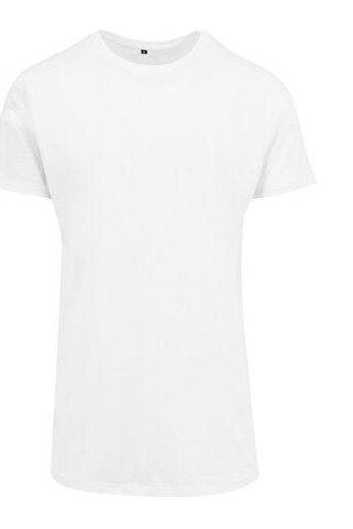 Build Your Brand BY028 - Mens Urban Longline Cotton T-Shirt