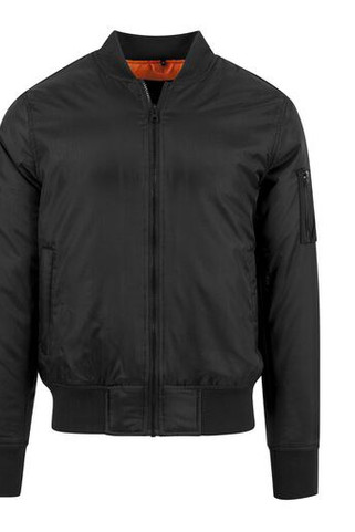 Build Your Brand BY030 - Premium Nylon Oxford Bomber Jacket with Customization