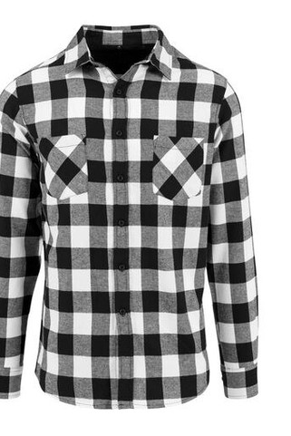 Build Your Brand BY031 - Stylowa Koszula Flanelowa z Kieszeniami