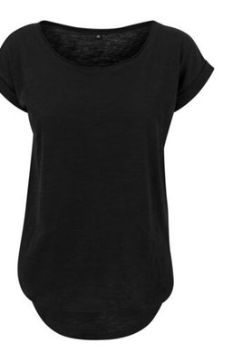 Build Your Brand BY036 - T-shirt da donna con schiena allungata