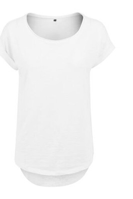 BUILD YOUR BRAND BY036 - T-shirt femme au dos rallongé
