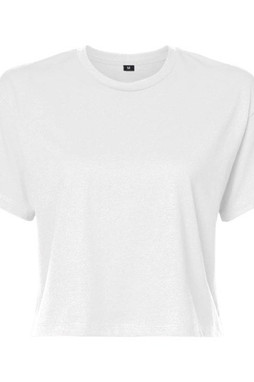 Build Your Brand BY042 - Trendy Womens Cropped T-Shirt with Comfort Fit