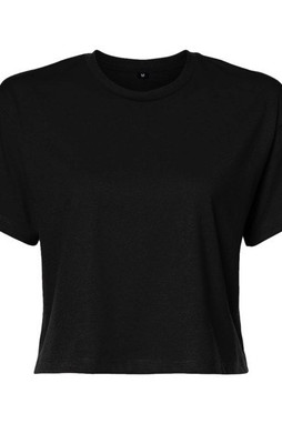 Build Your Brand BY042 - Trendy Womens Cropped T-Shirt with Comfort Fit