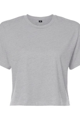 Build Your Brand BY042 - Trendy Women's Cropped T-Shirt with Comfort Fit