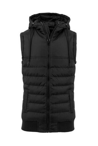 Build Your Brand BY046 - Urban Chic Hooded Bodywarmer Jacket