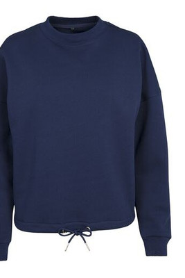 Build Your Brand BY058 - Round woman Sweat oversized collar