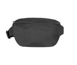 Build Your Brand BY059 - Durable Unisex Black Waist Fanny Pack